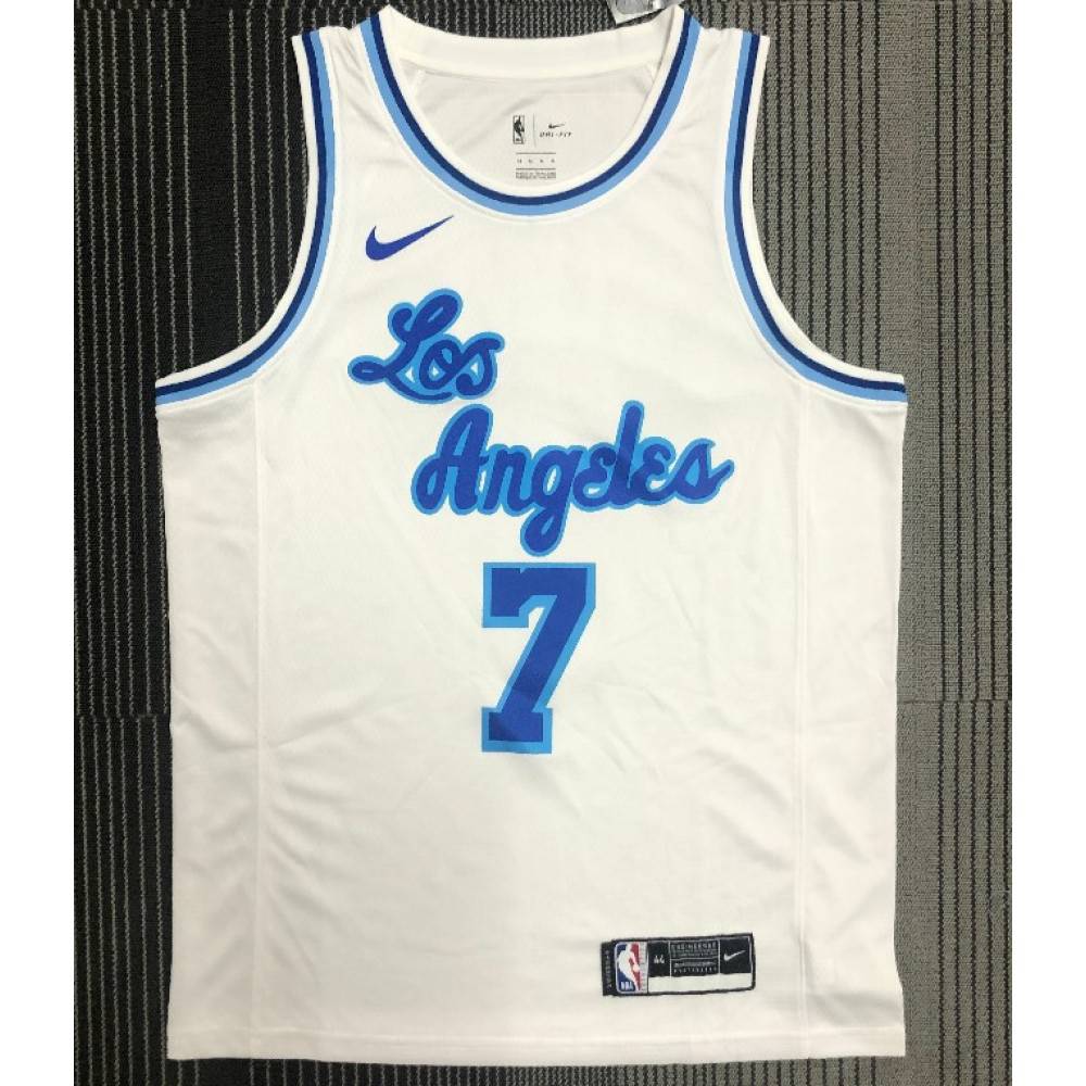 Men's Los Angeles Lakers Carmelo Anthony #7 White Swingman NBA Jersey - Classic Edition-Pro Kit Vault | Brand New 26/27 Sports Jerseys
